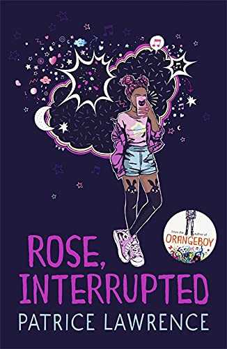 Book cover illustration of a girl taking a selfie against a dark purple background.