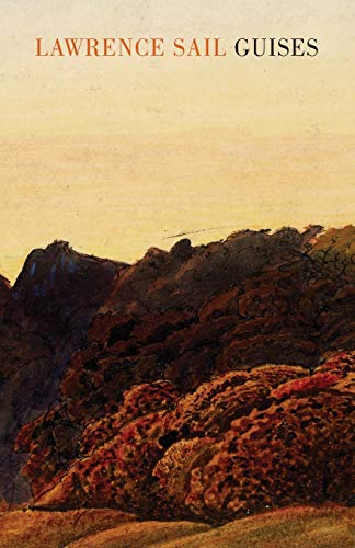 Book cover for "Guises" by Lawrence Sail, featuring a landscape painting.