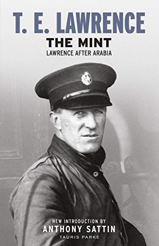 Book cover showing a black and white portrait of T. E. Lawrence in uniform.