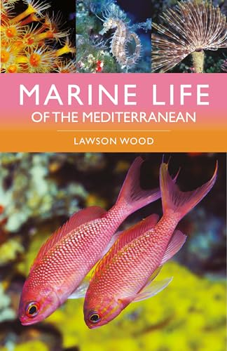 Book cover featuring diverse Mediterranean sea creatures and coral reefs.