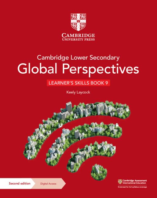 Red textbook cover for Cambridge Lower Secondary Global Perspectives, Book 9.