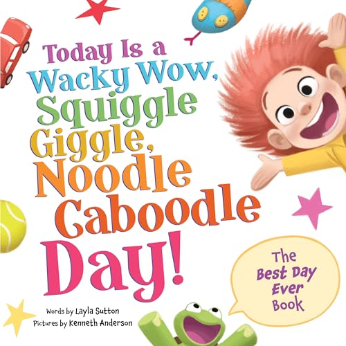 Children’s book cover with colorful text and illustrations of a boy and frog.