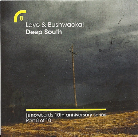 CD cover: stormy sky over a field with a utility pole.