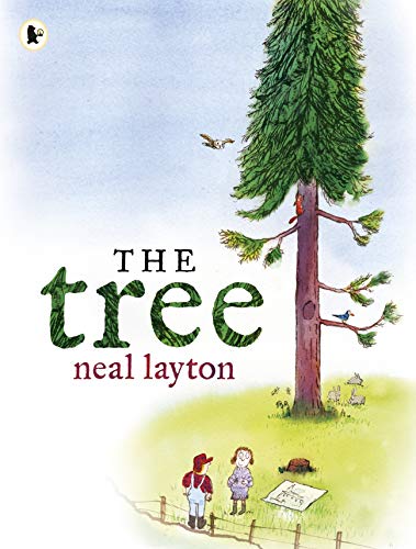 Book cover depicting a tall green tree, children, and a bird.
