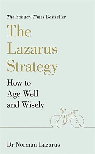 Book cover: "The Lazarus Strategy" with bicycle illustration, by Dr. Norman Lazarus.