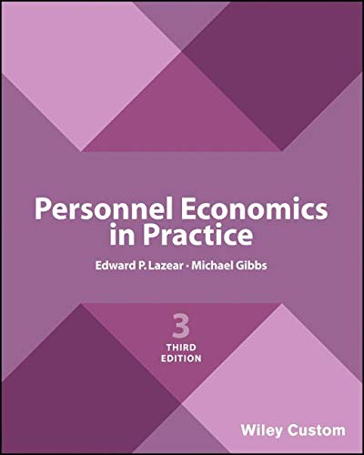 Book cover: "Personnel Economics in Practice," third edition, purple geometric design.