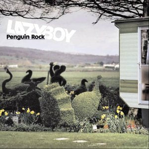 CD cover: "Penguin Rock" by Lazyboy, featuring silhouettes and a landscape.