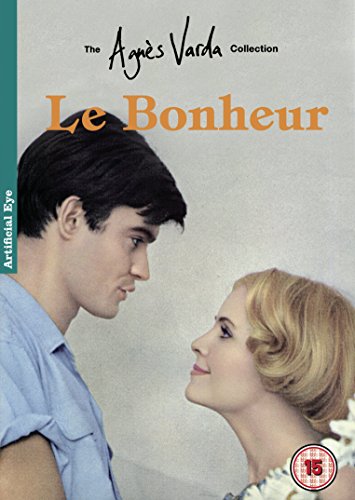 DVD cover for "Le Bonheur" featuring a couple looking at each other.