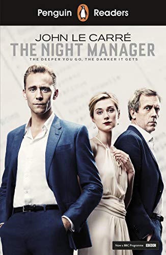 Book cover featuring three people in formal attire, "The Night Manager" title.