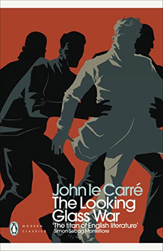 Book cover: red background with silhouetted figures and white title text.