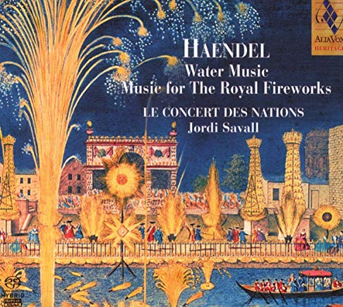 CD cover for Handel’s “Water Music” and “Royal Fireworks” by Le Concert Des Nations.