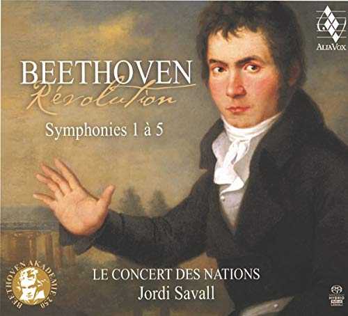 CD cover: portrait of Beethoven with text “Beethoven Révolution” and orchestra details.