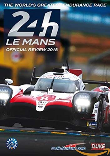 Le Mans 2018 DVD cover featuring a red and white race car on track.