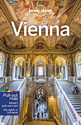 Lonely Planet Vienna travel guide cover featuring an ornate palace interior.