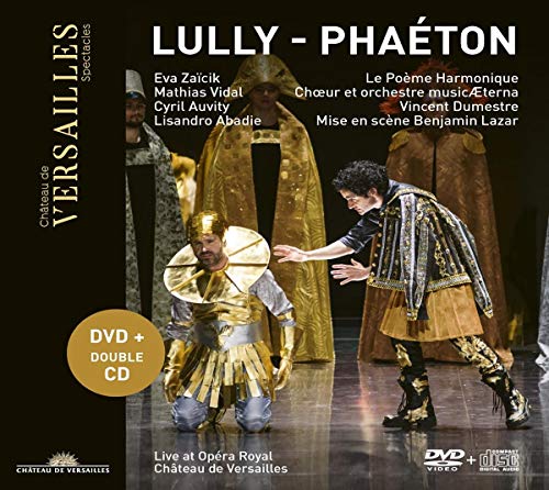"LULLY-PHAÉTON DVD cover featuring two men in 17th-century costumes on a stage."