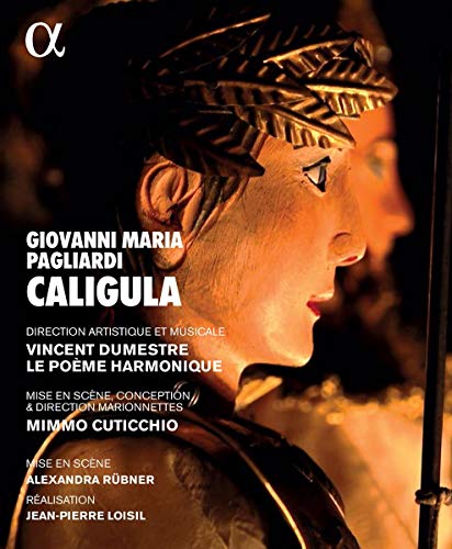 A Blu-ray cover featuring a close-up of a golden Roman statue's profile.
