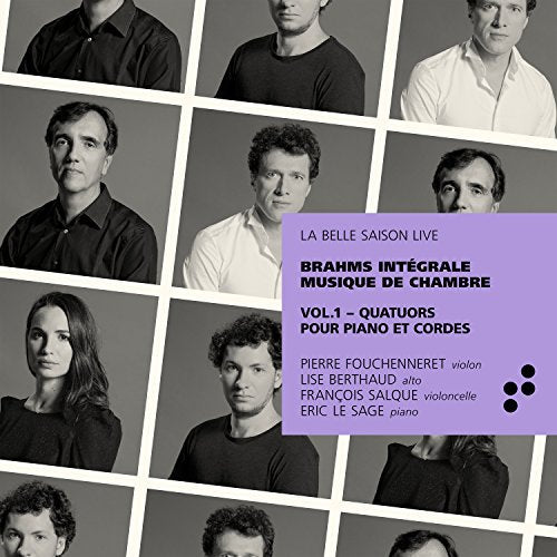 "CD cover featuring nine black-and-white portraits and a purple title block."