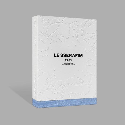 Le Sserafim “Easy” Vol. 2 CD cover with a question mark design.