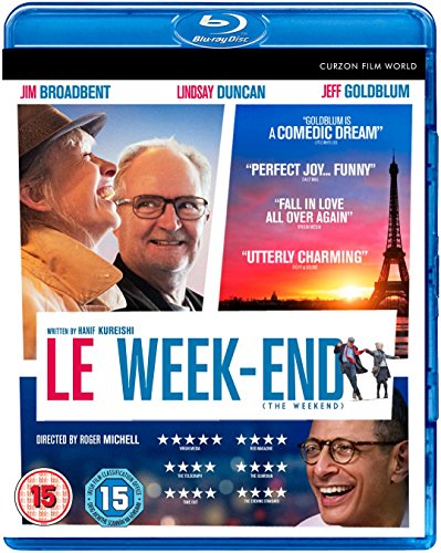 "Blu-ray case for 'Le Week-end' with main actors' images and Eiffel Tower."