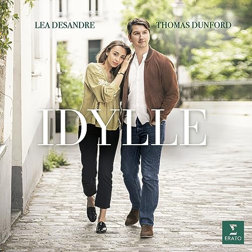 CD cover featuring Lea Desandre and Thomas Dunford in a portrait.