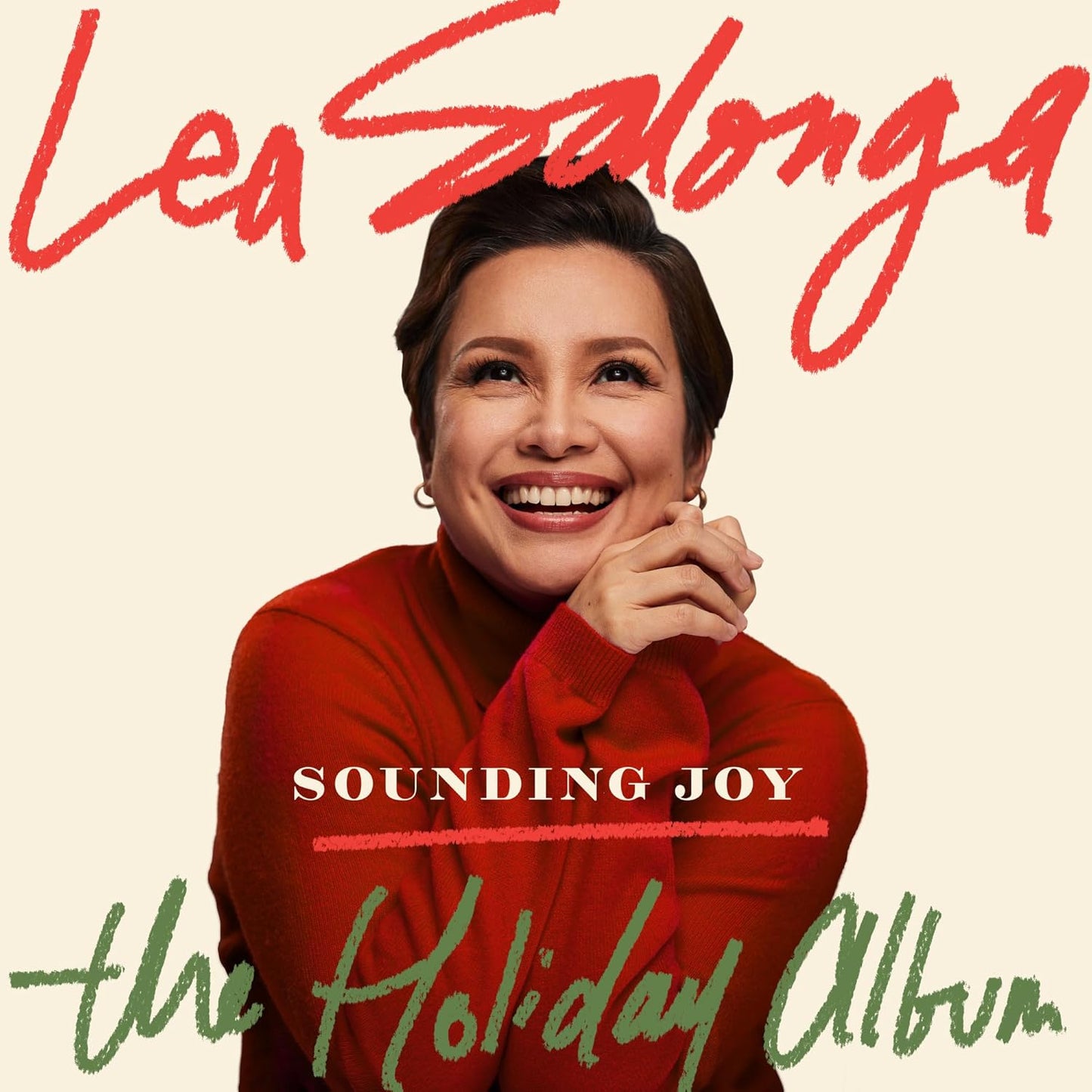 CD case featuring Lea Salonga, holiday-themed artwork, and barcode.