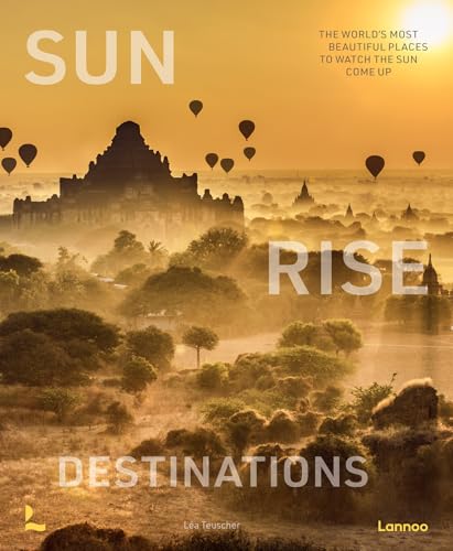 Book cover: sunrise over ancient temples with hot air balloons.