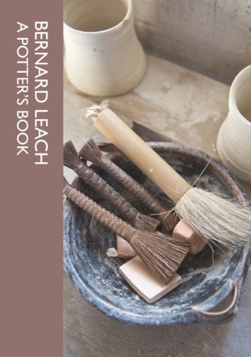Book cover titled A Potter's Book by Bernard Leach showing pottery tools and vessels.