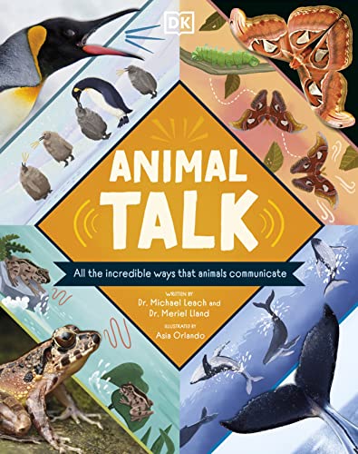 Book cover featuring illustrations of penguins, insects, frogs, and dolphins.