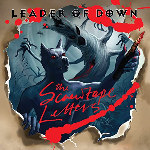 Dark fantasy illustration of demonic figures tearing through paper, album art.