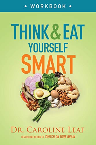 Book cover: "Think & Eat Yourself Smart" with food imagery.
