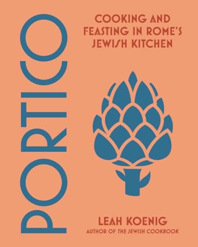 Book cover: "Portico" with an artichoke illustration and blue text.