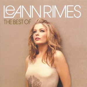 LeAnn Rimes album cover, portrait of the singer in a cream dress.