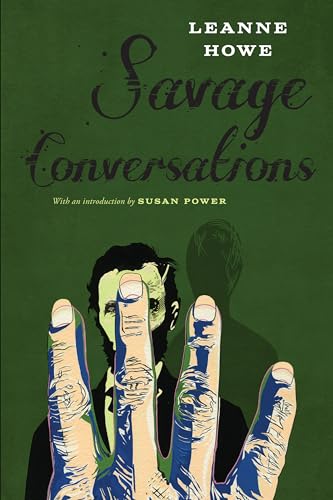 Book cover: "Savage Conversations" with illustrated hands and portrait.