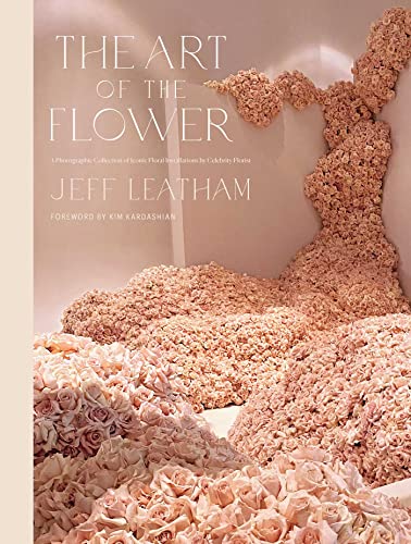 Book cover featuring a large floral sculpture in shades of pink.
