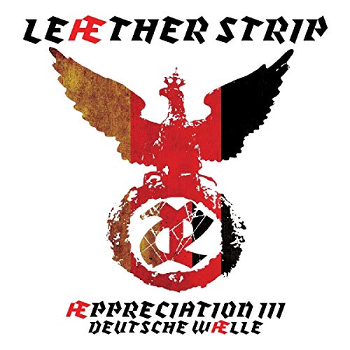 Album cover with eagle emblem and German flag colors on a white background.