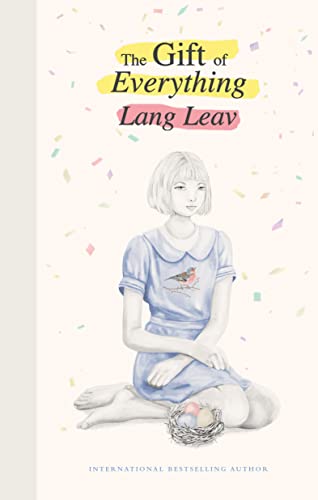 Book cover: girl with bird illustration, nest with eggs below.