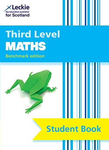 Third Level Maths textbook cover featuring a green origami frog on a white background.