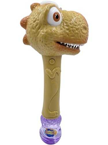 LED Light Up Dinosaur Bubble Wand