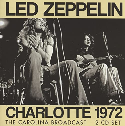 Led Zeppelin "Charlotte 1972" CD cover featuring Robert Plant performing.