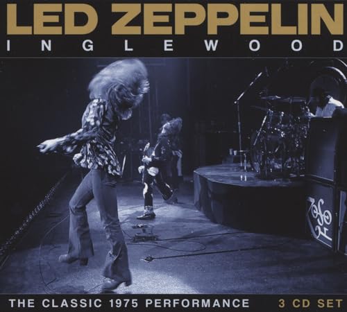 Album cover for Led Zeppelin Inglewood featuring the band performing live on stage.