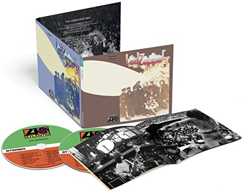 "Led Zeppelin II album cover with band members in World War I uniforms."