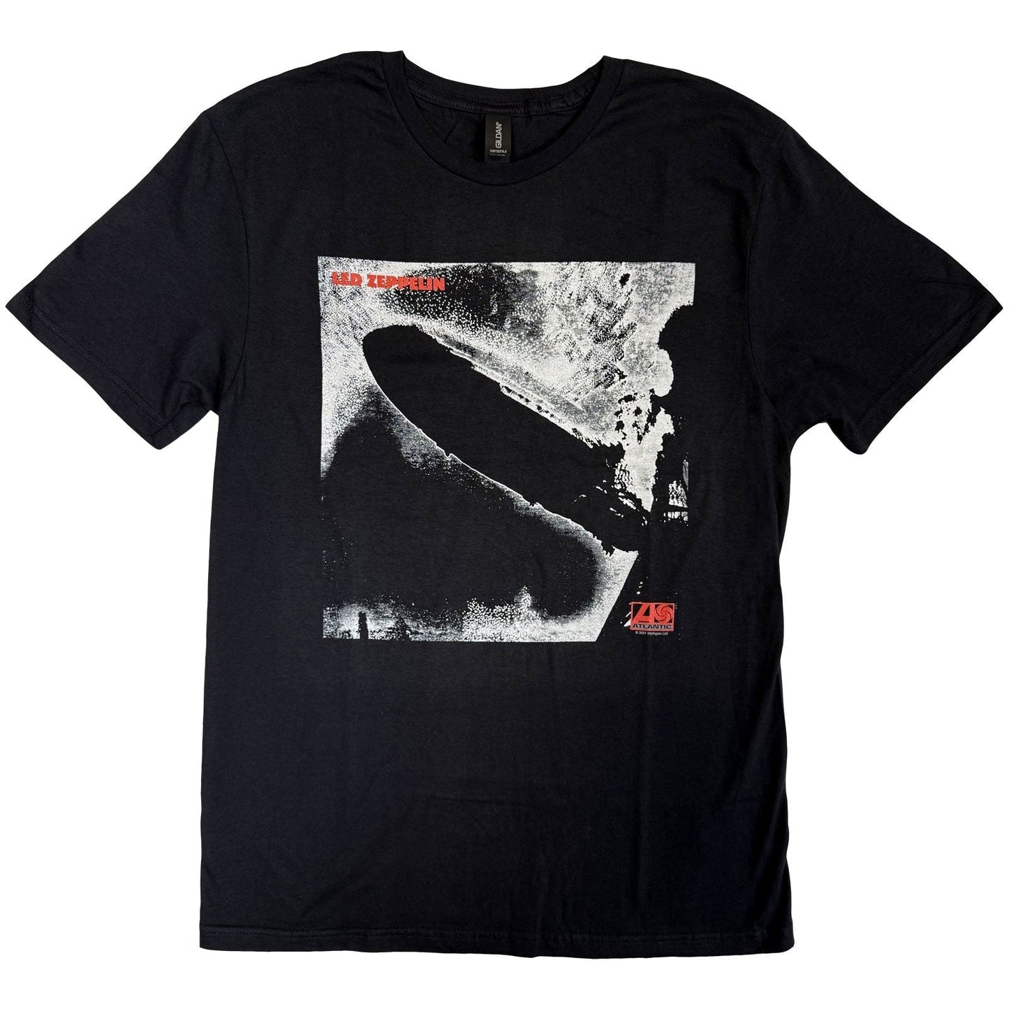 Black t-shirt with Led Zeppelin album cover graphic on the chest.