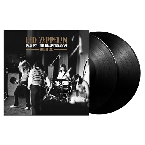 Led Zeppelin Osaka 1971 vinyl record with band performance cover art.