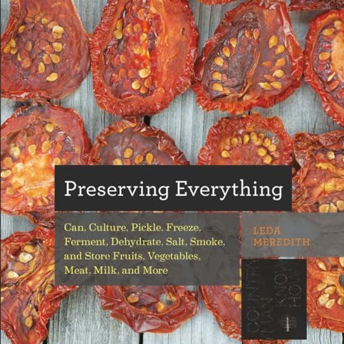 Book cover with sun-dried tomatoes and text: "Preserving Everything Can.