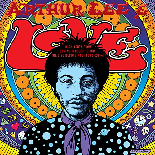 Album cover for Arthur Lee & Love, featuring a portrait and psychedelic art.