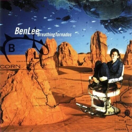 Album cover: Ben Lee, “Breathing Tornados”, featuring a desert landscape.