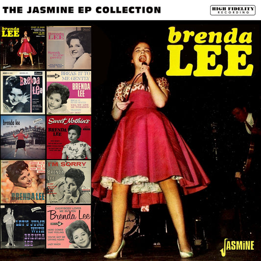 CD cover for Brenda Lee’s “The Jasmine EP Collection” featuring album art collage.