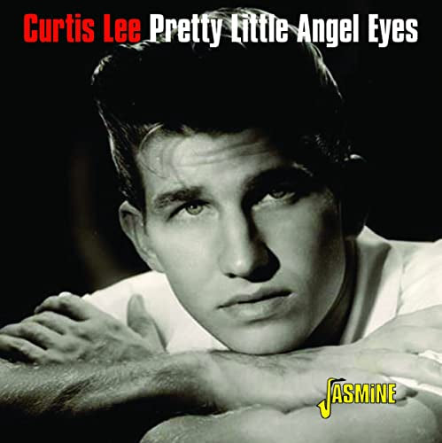 Curtis Lee album cover, black and white portrait of a young man.