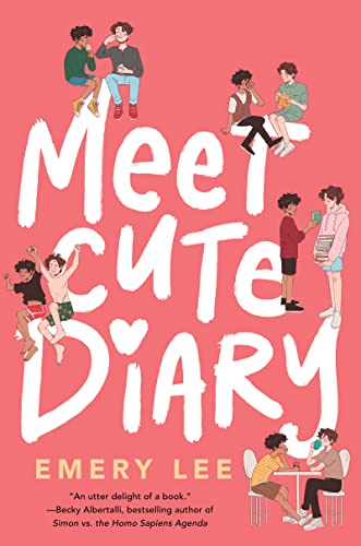 Book cover with illustrated diverse young people and large white text.