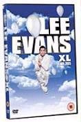 DVD cover for Lee Evans’ “XL Tour - Live” comedy show.